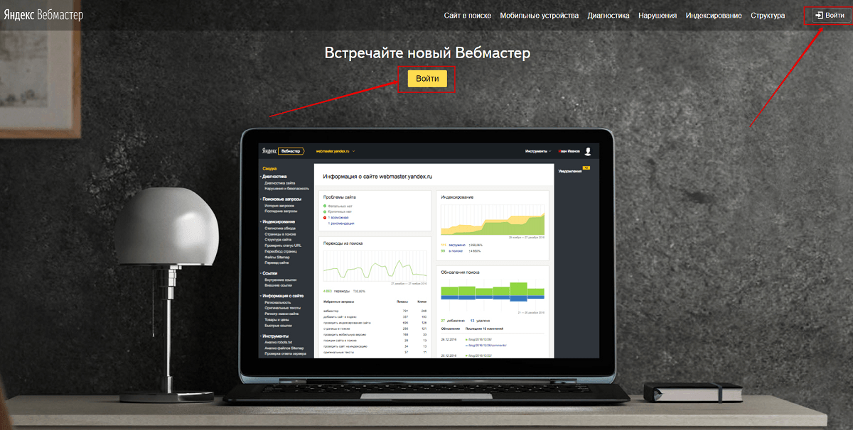 консоль вебмастера яндекс